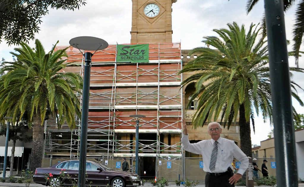 Mayor Ron Bellingham understands the time pressures on the Town Hall renovation but is confident the contractors can finish the work before Jumpers and Jazz. Mayor Ron Bellingham understands the time pressures on the Town Hall renovation but is confident the contractors can finish the work before Jumpers and Jazz.